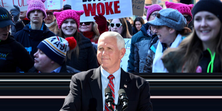 Woke Protestors Target Mike Pence during his Stanford Speech