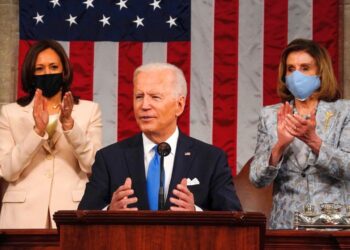 What was Pelosi doing moving weirdly behind Biden?